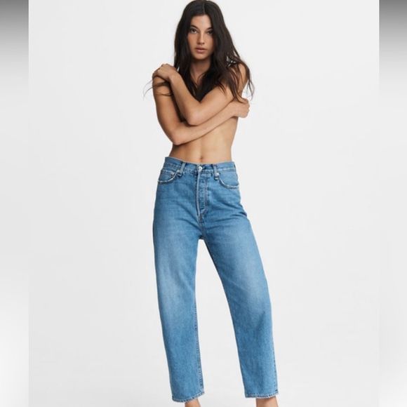 Rag & Bone 90s High-Rise Straight - Celestial - Picture 3 of 9